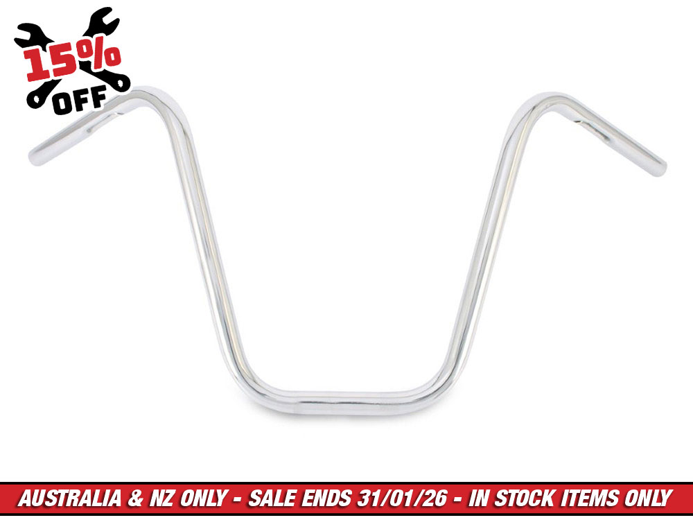 14in. x 1in. Narrow Ape Hanger Handlebar - Chrome.