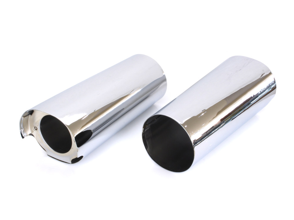 +2in. Extended Slider Covers – Chrome. Fits Touring 2014up.