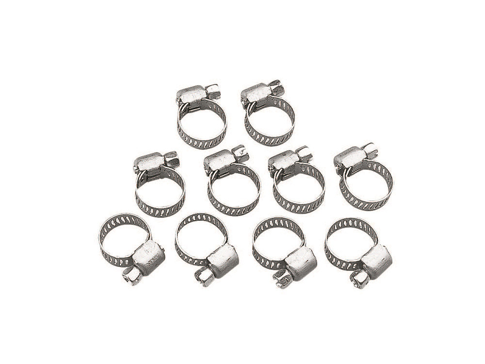 Stainless Steel Hose Clamps. Fits 7/32 to 5/8in. OD hose