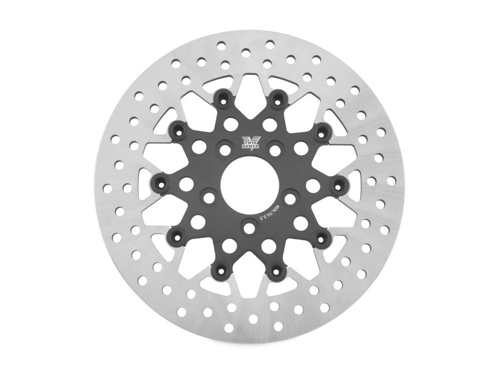 11.8in. Rear Mesh Design Floating Disc Rotor – Black. Fits Touring 2008up.