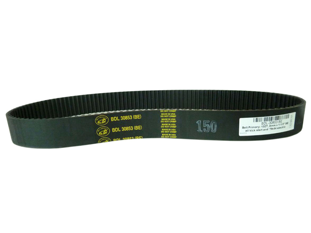 132 Tooth x 1-1/2in. Wide Primary Drive Belt.
