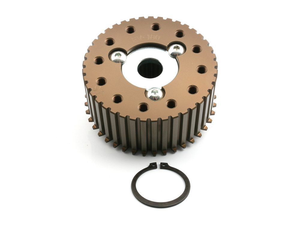Open Belt Drive Clutch Hub. 2-3/4in. & 3in. Wide Drives. Fits Most Big Twin 1990up.
