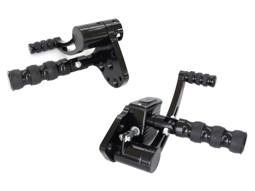 Standard Length Forward Controls - Black. Fits Softail 1984-1999 & 4Spd Big Twins 1936-1986
