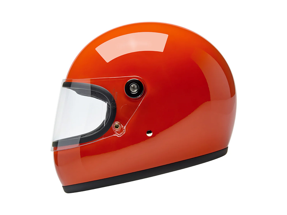 BIL Gringo S Helmet - Gloss Hazard Orange. Size Medium with ECE R22.06 Compliance