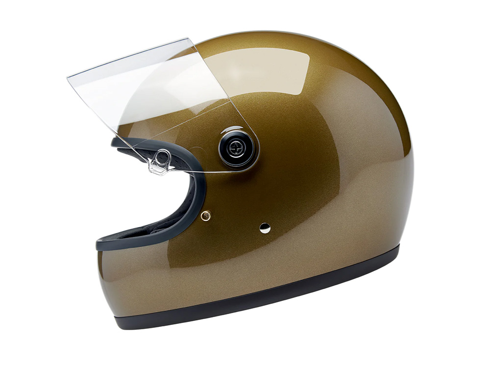 BIL Gringo S Helmet - Metallic Ugly Gold. Size Medium with ECE R22.06 Compliance