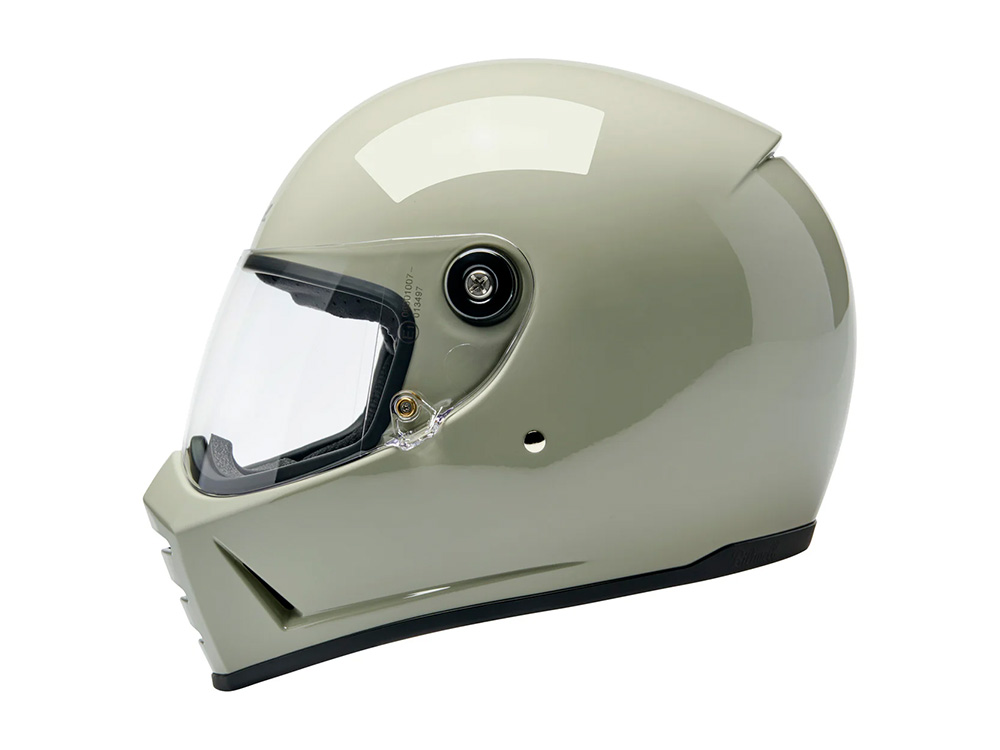 BIL Lane Splitter Helmet - Gloss Chalk. Size Medium with ECE R22.06 Compliance