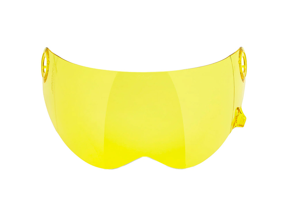 BIL Lane Splitter Shield Visor - Yellow. Fits All Lane Splitter Helmets