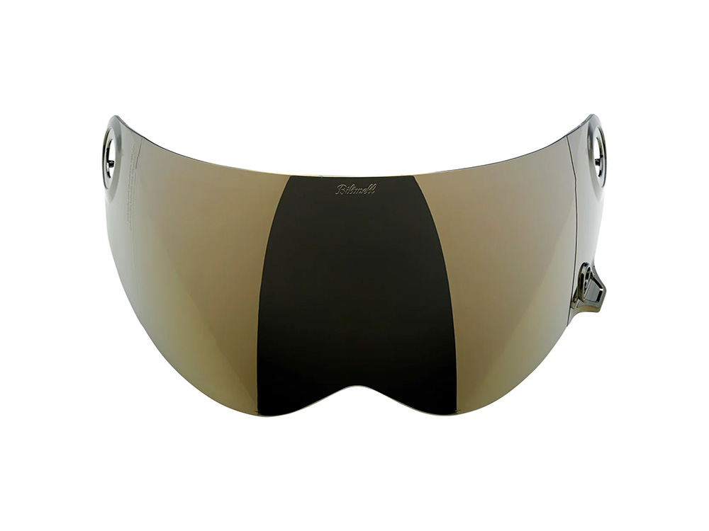 BIL Lane Splitter Shield Visor - Gold Mirror. Fits All Lane Splitter Helmets