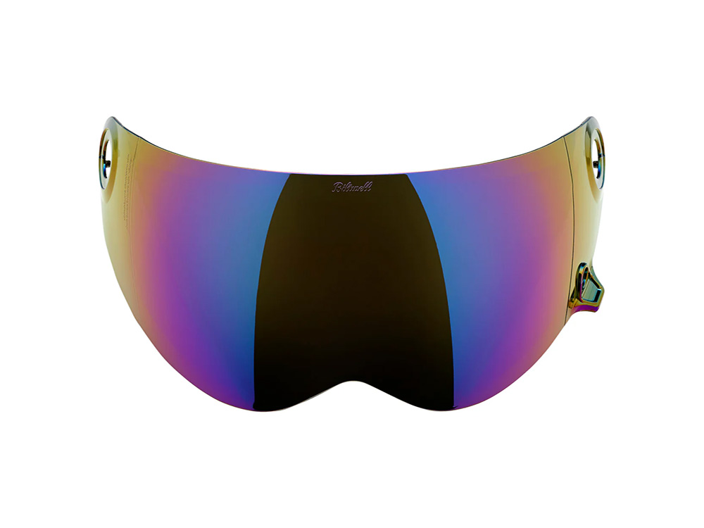 BIL Lane Splitter Shield Visor - Rainbow Mirror. Fits All Lane Splitter Helmets