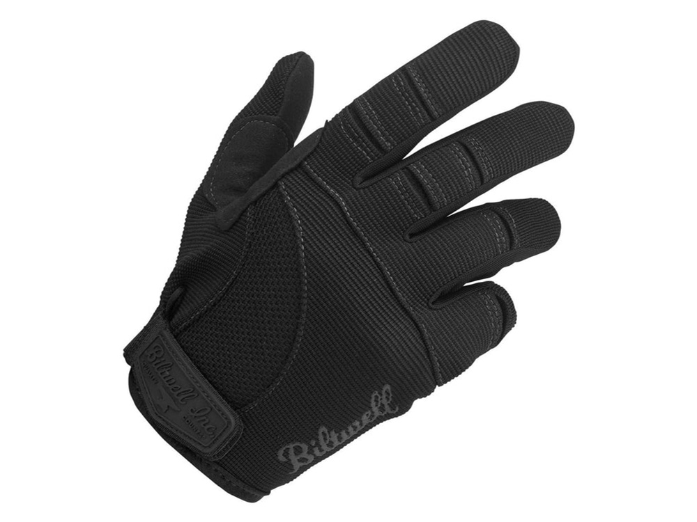 BIL Black Moto Gloves - Size Large