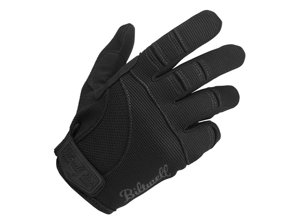 BIL Black Moto Gloves - Size X-Large