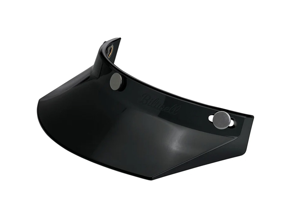 BIL Moto Visor - Black. Fits Gringo Helmets & Most Helmets With 3 Studs Along The Top