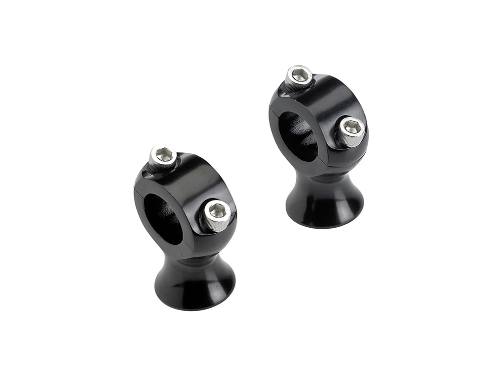 BIL 1.75in. Straight Slimline Risers - Black. Fits 1in. Handlebar