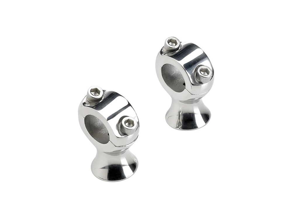 BIL 1.75in. Straight Slimline Risers - Polished. Fits 1in. Handlebar