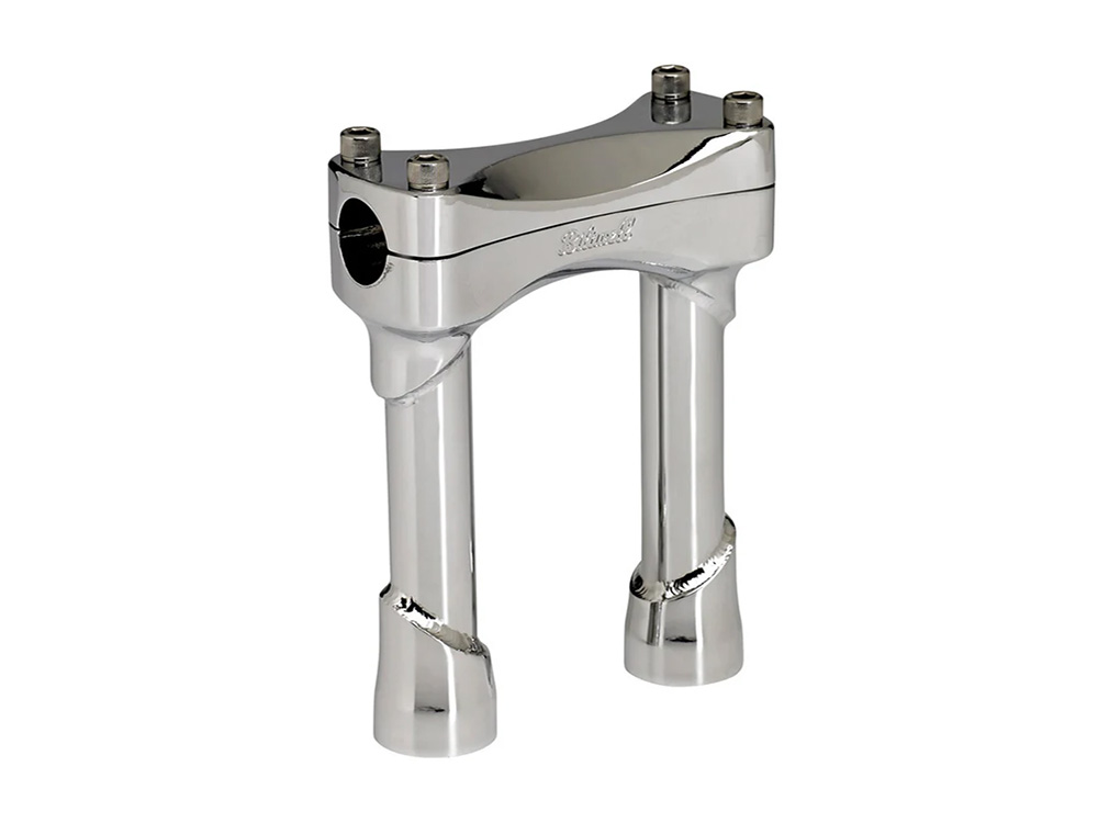 BIL 6in. Straight Murdock Risers - Chrome. Fits 1in. Handlebar