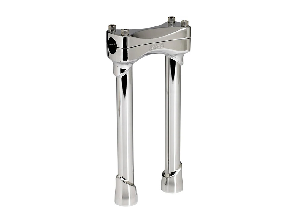 BIL 10in. Straight Murdock Risers - Chrome. Fits 1in. Handlebar