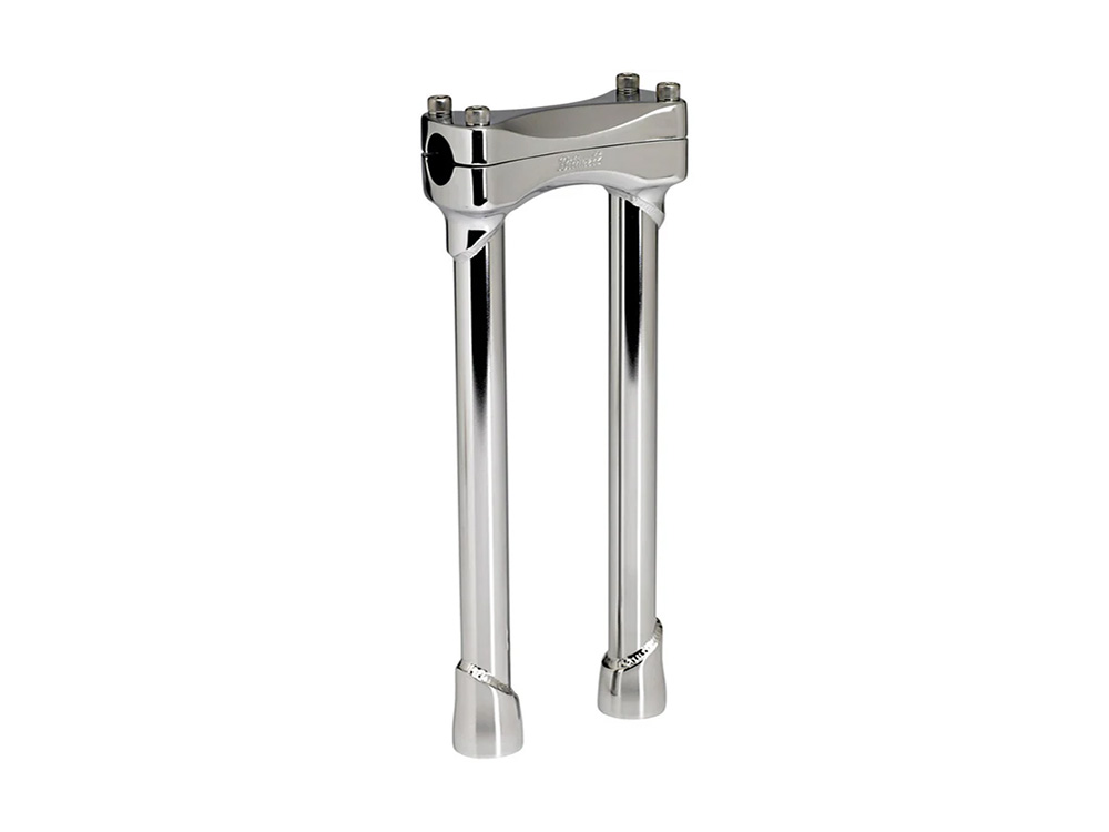 BIL 12in. Straight Murdock Risers - Chrome. Fits 1in. Handlebar