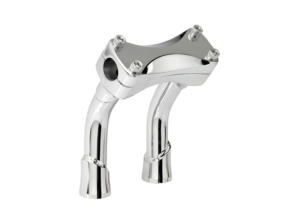 BIL 6in. Pullback Murdock Risers - Chrome. Fits 1in. Handlebar