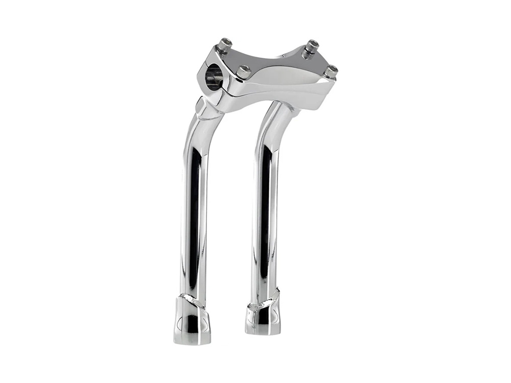 BIL 10in. Pullback Murdock Risers - Chrome. Fits 1in. Handlebar