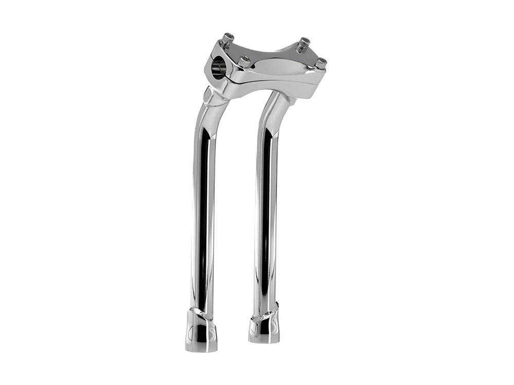 BIL 12in. Pullback Murdock Risers - Chrome. Fits 1in. Handlebar