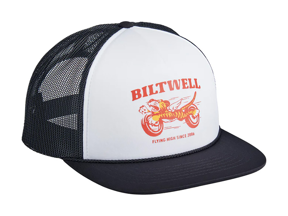 BIL Biltwell Tiger Trucker Cap - Black & White
