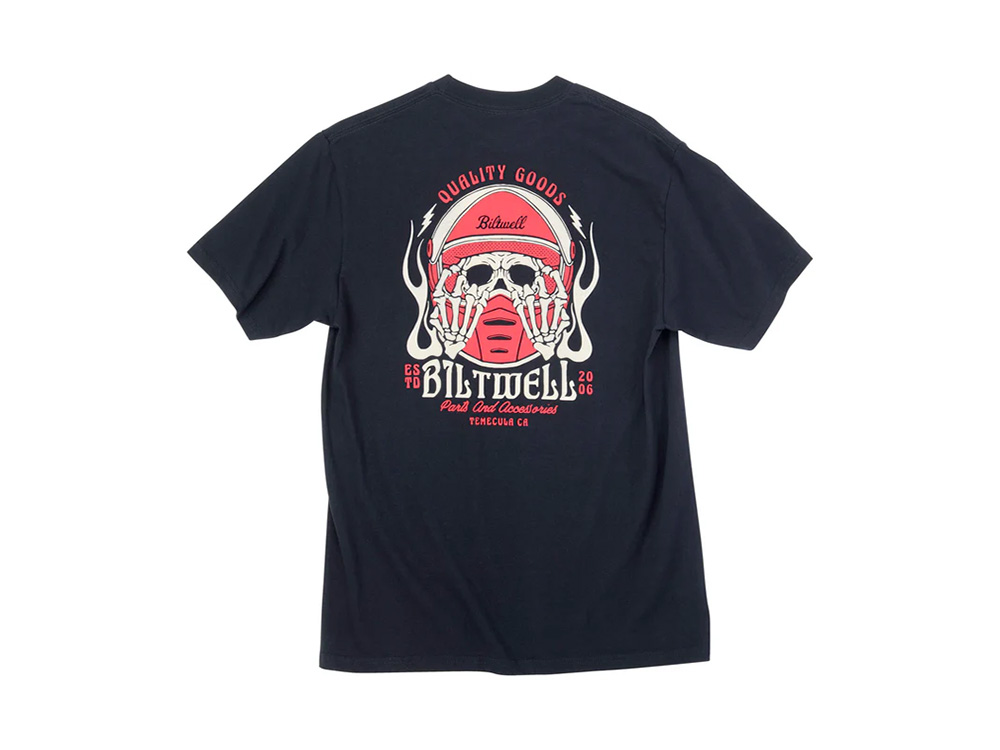 BIL Biltwell Lane Splitter Black T-Shirt - X-Large