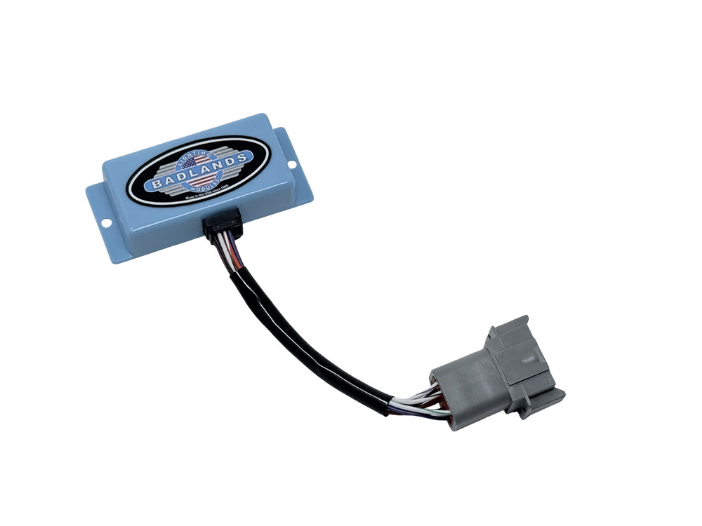 Badlands Plug-n-Play ATS Self Cancelling Turn Signal Module. Fits Softail, Dyna, Touring 1996-2000 & Sportster 1996-2003