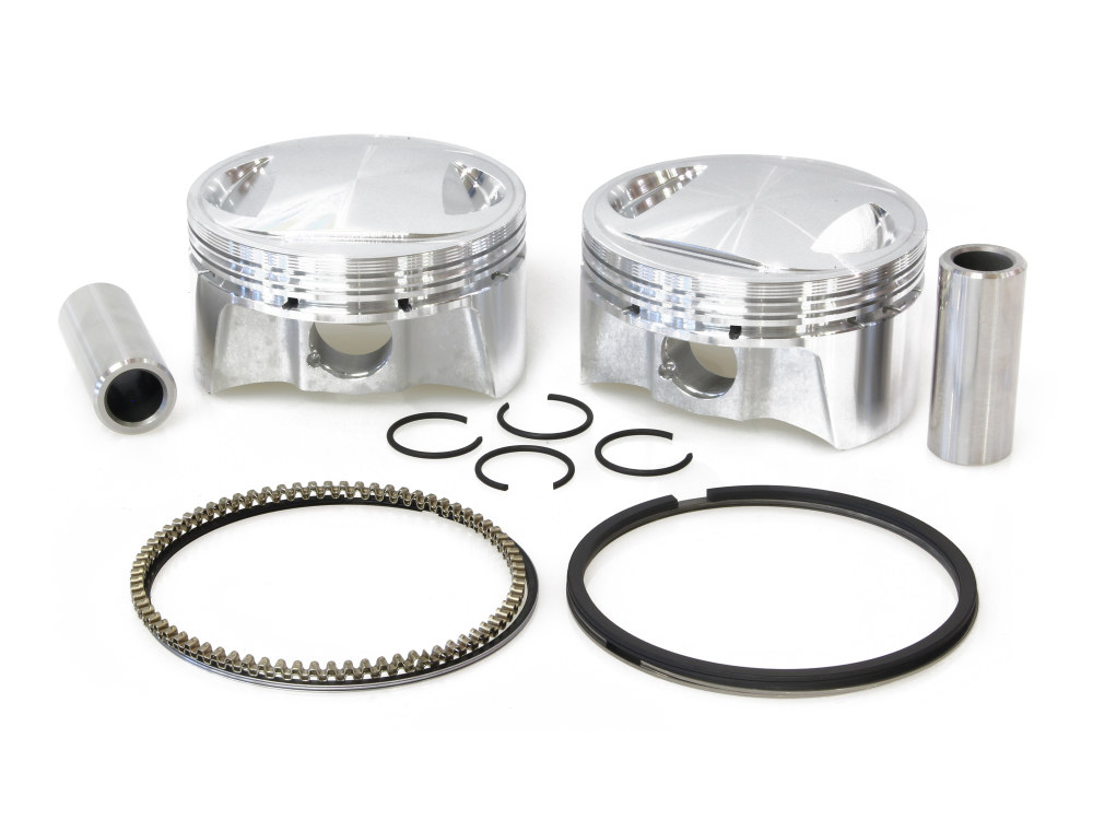 Std Pistons with 10.25:1 Compression Ratio. Fits Big Twin 1999-2006 with 88ci to 95ci Big Bore Twin Cam Engine.
