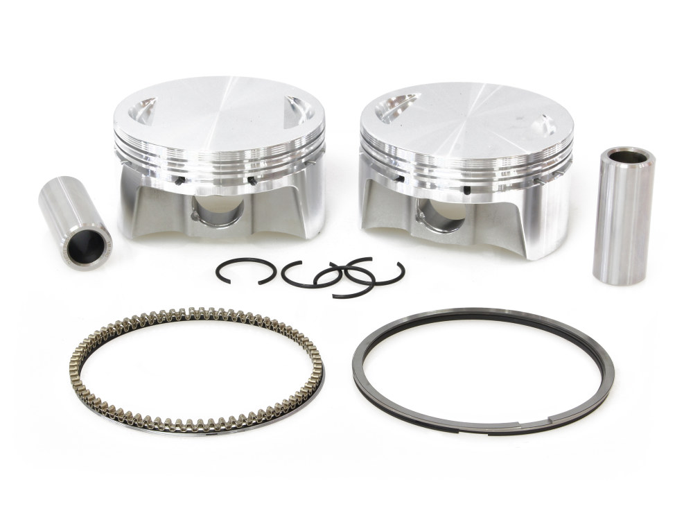 Std Pistons with 9.25:1 Compression Ratio. Fits Big Twin 1999-2006 with 88ci to 95ci Big Bore Twin Cam Engine.