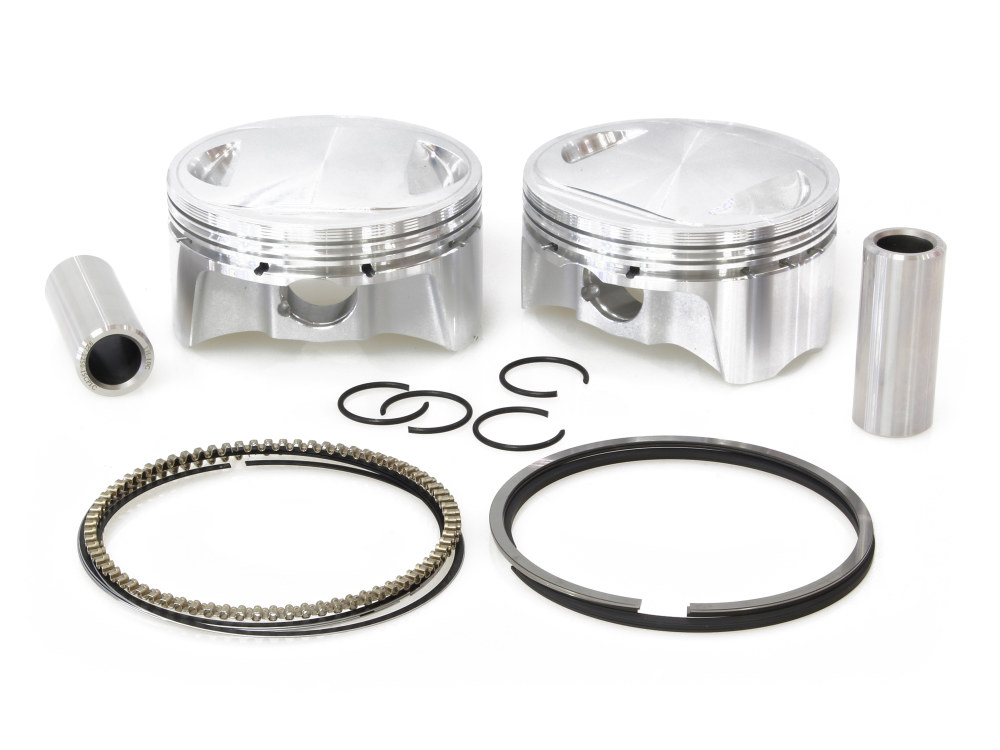 Std Pistons with 10.75:1 Compression Ratio. Fits Big Twin 2007-2017 with 103ci & Big Bore 96ci to 103ci Twin Cam Engine.