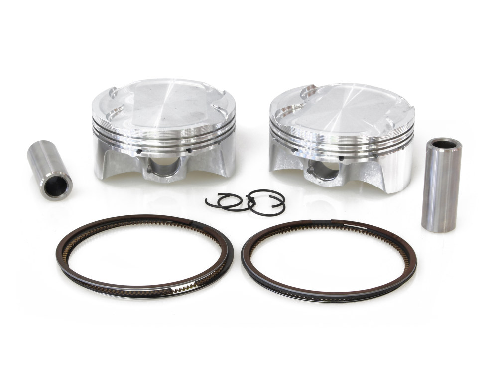 Std Pistons with 12.0:1 Compression Ratio. Fits V-Rod 2002-2007 Stock Bore/Stock Stroke.