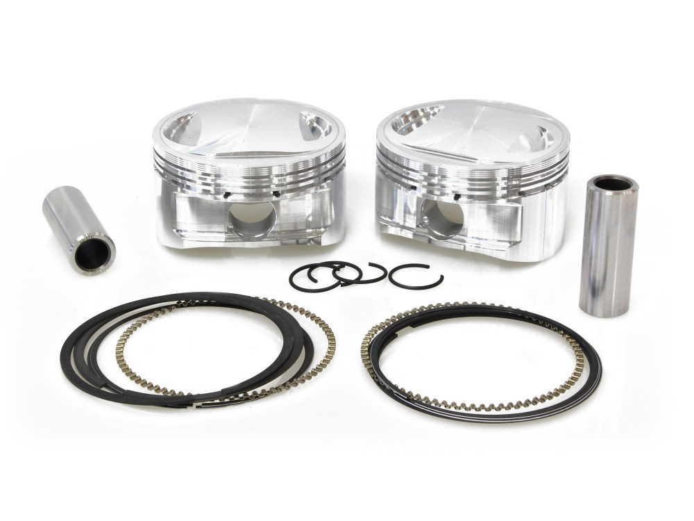 +.010in. Pistons with 10.25:1 Compression Ratio. Fits Big Twin 1999-2006 with 88ci to 95ci Big Bore Twin Cam Engine.