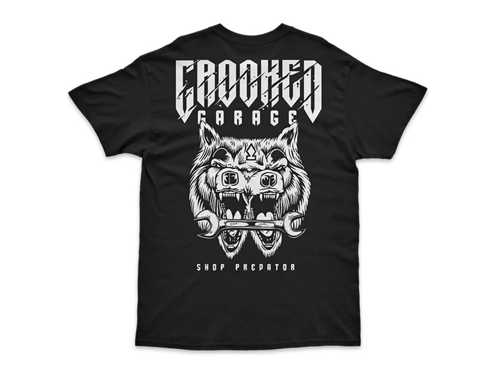 Crooked Clubhouse Predator Short Sleeve Tee. Large.