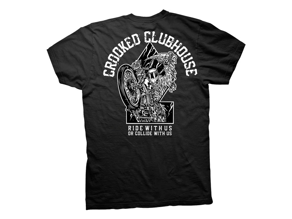 Crooked Clubhouse Ride Or Die Short Sleeve Tee. X-Large.