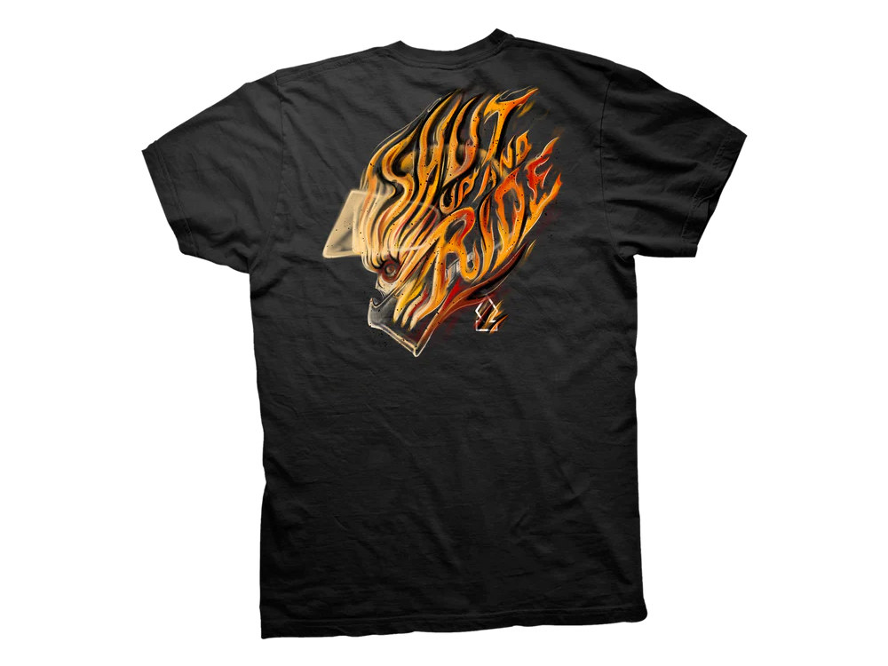 Crooked Clubhouse Shut Up And Ride Short Sleeve Tee. X-Large.