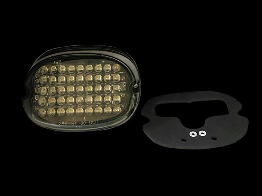 Intergrated Low Profile LED Tailight with Turn Signals. Smoke Lens & No Number Plate Window. Fits Most 1999up Models