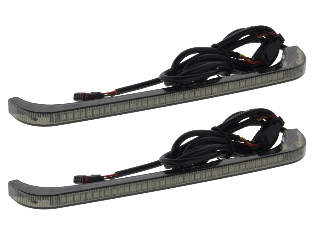 Sequential Low Profile Bagz Saddlebag Lights. Red Run/Brake, Amber Turn with Smoke Lens. Fits CVO Touring 2014-2023