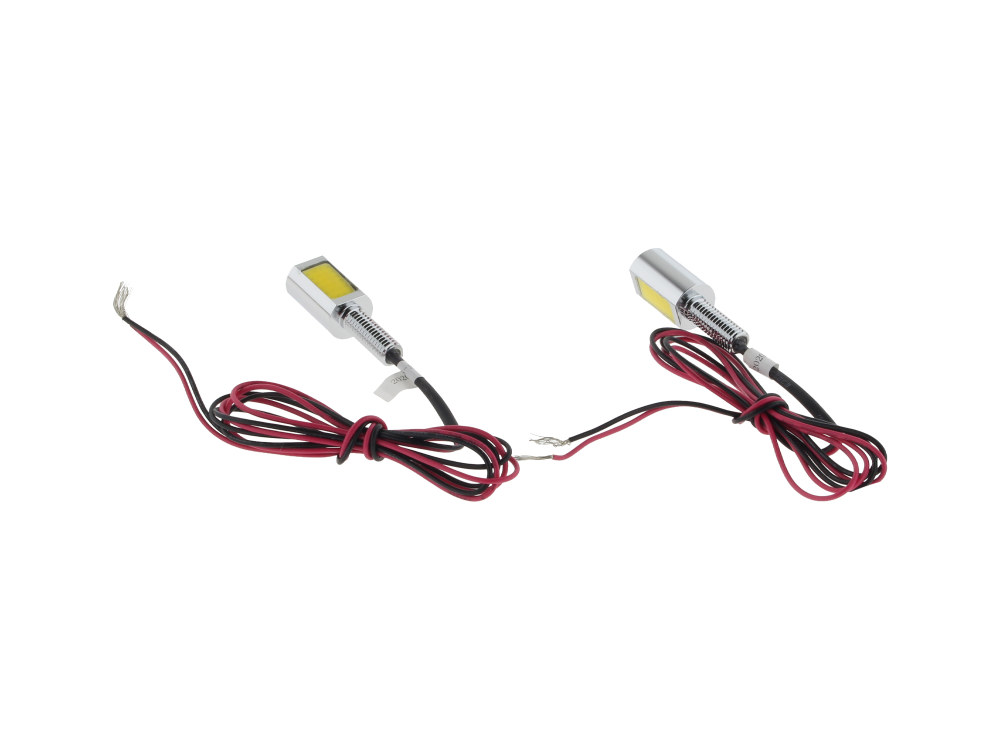 Number Plate Auxillary LED White Light Bolts – Chrome.