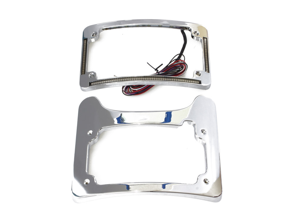 Turn Signal Eliminator Kit – Chrome with Amber LED’s for Turn Signals. Fits Touring 2014up