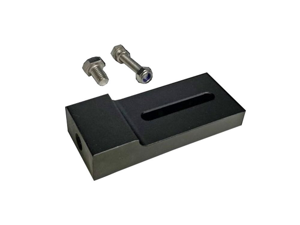 LED Driving Light Bar Extension Block - Black. Fits Models with 39mm Front Ends, Dyna 1991-2005, Sportster 1987-2021 & FXR 1987-1994.