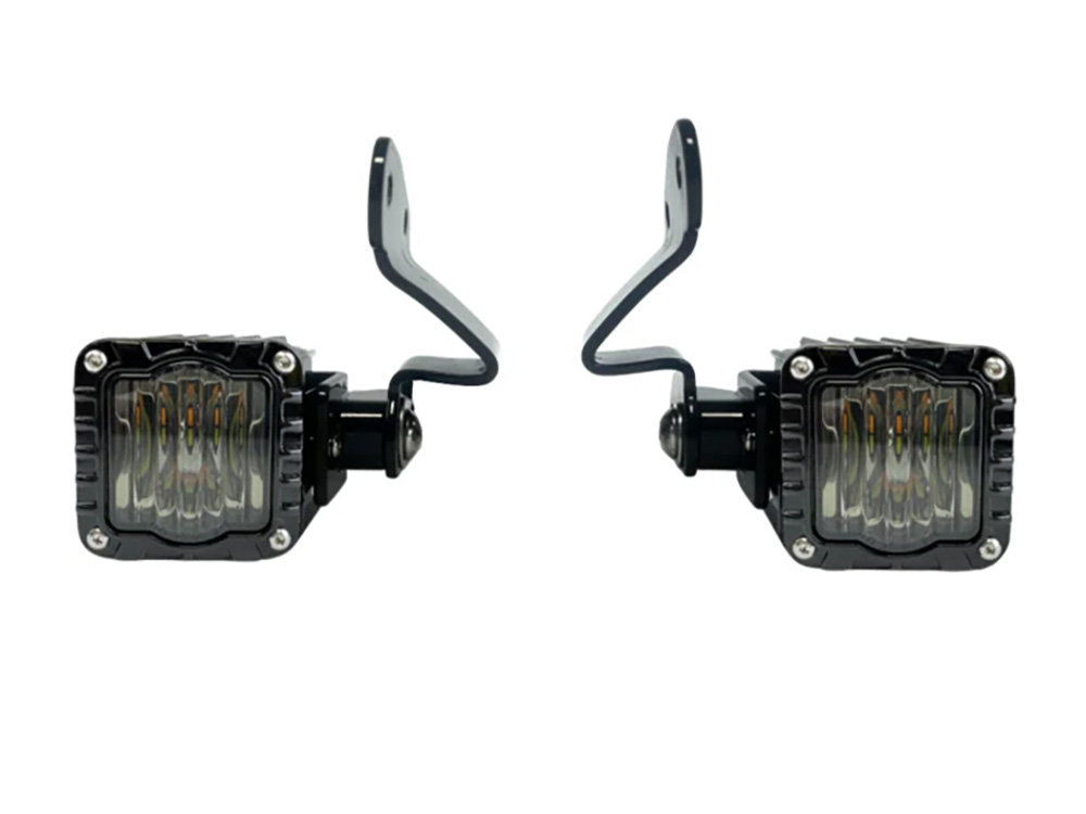 Shark Demon Turn Signals - Black. Fits Road Glide 2024up & CVO Road Glide (Inc 'ST') 2023up. - Custom Dynamics
