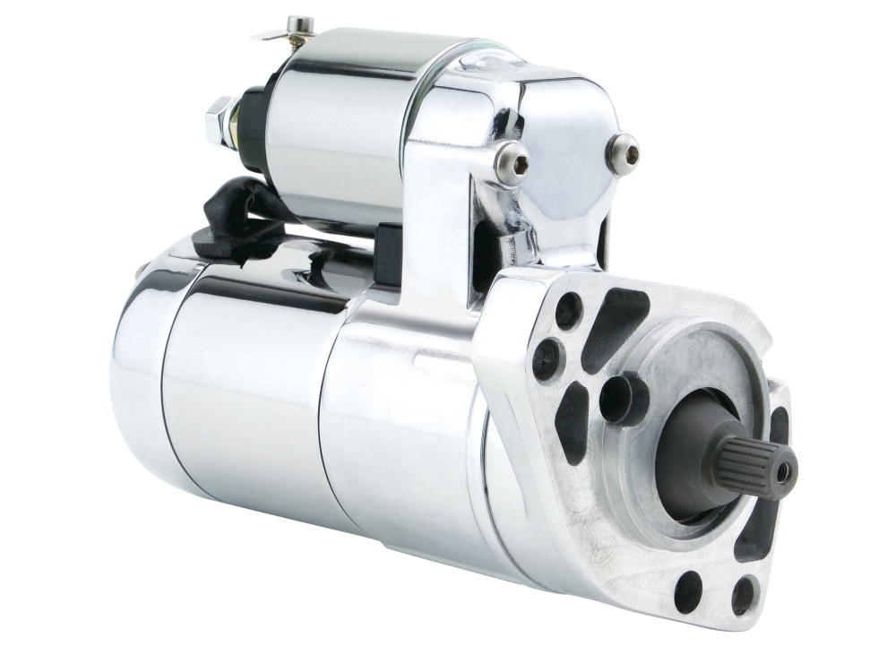 2.0kw Gen3 Starter Motor - Chrome. Fits Big Twin 1989-2006.