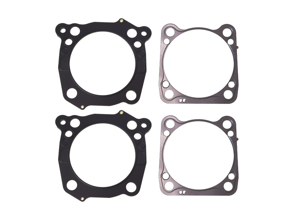Head & Base Gasket Set. 0.030in. MLS Head Gasket, 0.014in. Base. Fits Milwaukee-Eight 2017up with S&S 129/132ci (4.320in.) Engine or SE131 (4.310in.) Engine.