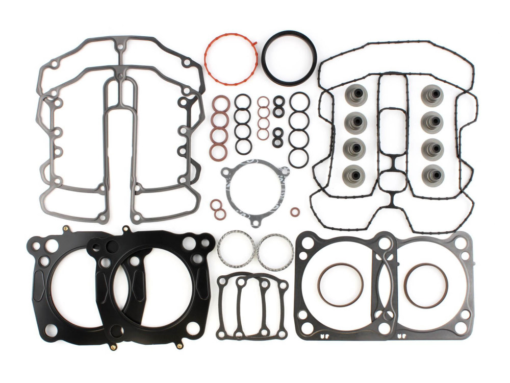 Top End Gasket Kit with 0.030in. Multi-Layer Steel MLS Head Gaskets. Fits Milwaukee-Eight 2017up with 107 Engine & 3.937in. Bore.