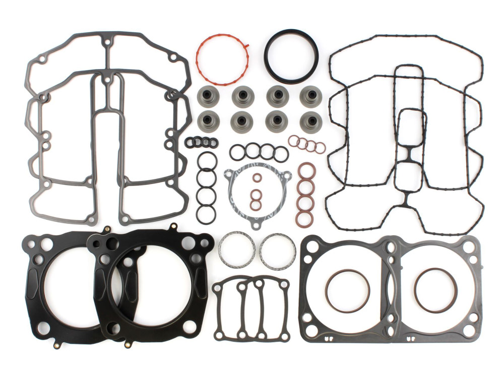 Top End Gasket Kit with 0.030in. Multi-Layer Steel MLS Head Gaskets. Fits Milwaukee-Eight 2017up with 107 to 114 or 114 to 117 & 4.075in. Big Bore Kit.