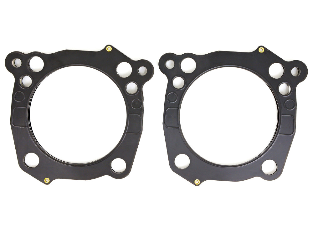 0.040in. Thick MLX Cylinder Head Gaskets. Fits Touring 2017-2024 & Softail 2018-2024 with S&S 129/132ci (4.320in.) Engine or SE131 (4.310in.) Engine.