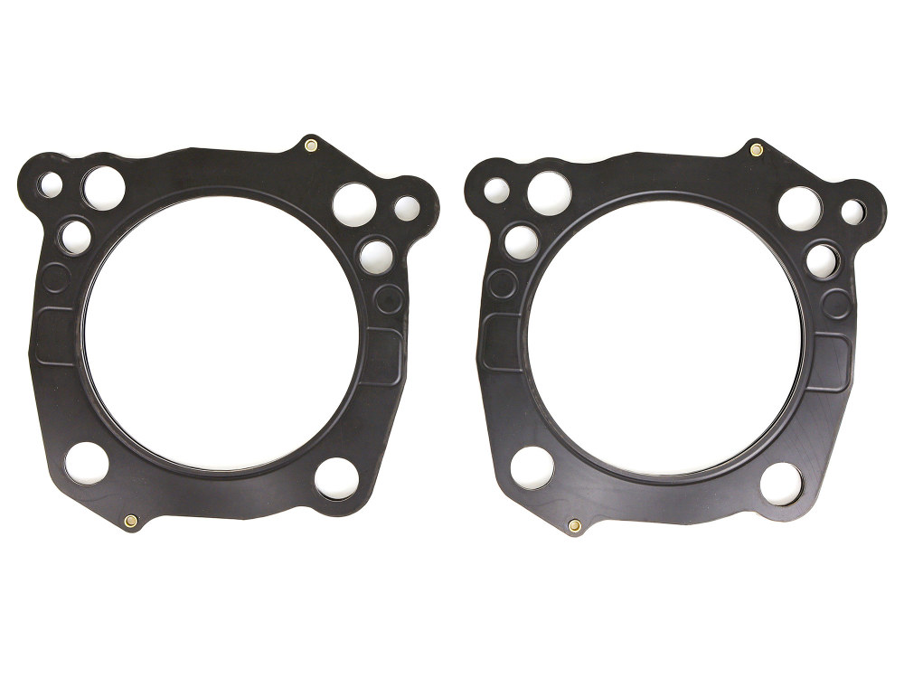 0.040in. Thick MLX Cylinder Head Gaskets. Fits Touring 2017-2024 & Softail 2018-2024 with OEM 107 to 124 or OEM 114/117 to 128 & 4.250in. Big Bore Kit.
