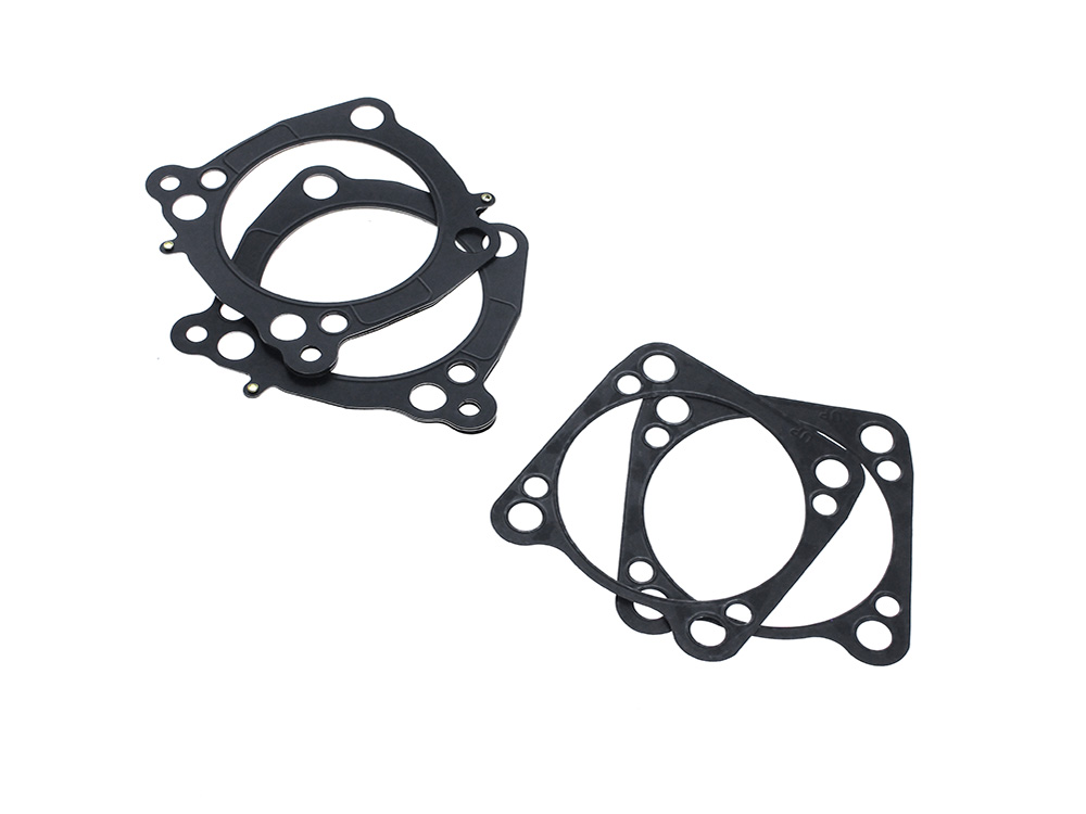 Cometic Gaskets 0.030in. Thick Cylinder Head & Base 0.014in. Gasket set. Fits Touring 2017up & Softail 2018up with OEM 114ci/117ci to S&S 132ci or SE 131ci. 4.310in./4.320in. Big Bore Kit.