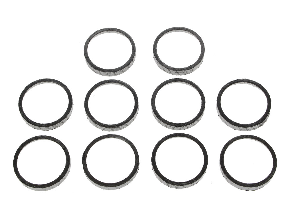Tapered Exhaust Gasket – Pack of 10. Fits Big Twin 1984up & Sportster 1986-21.