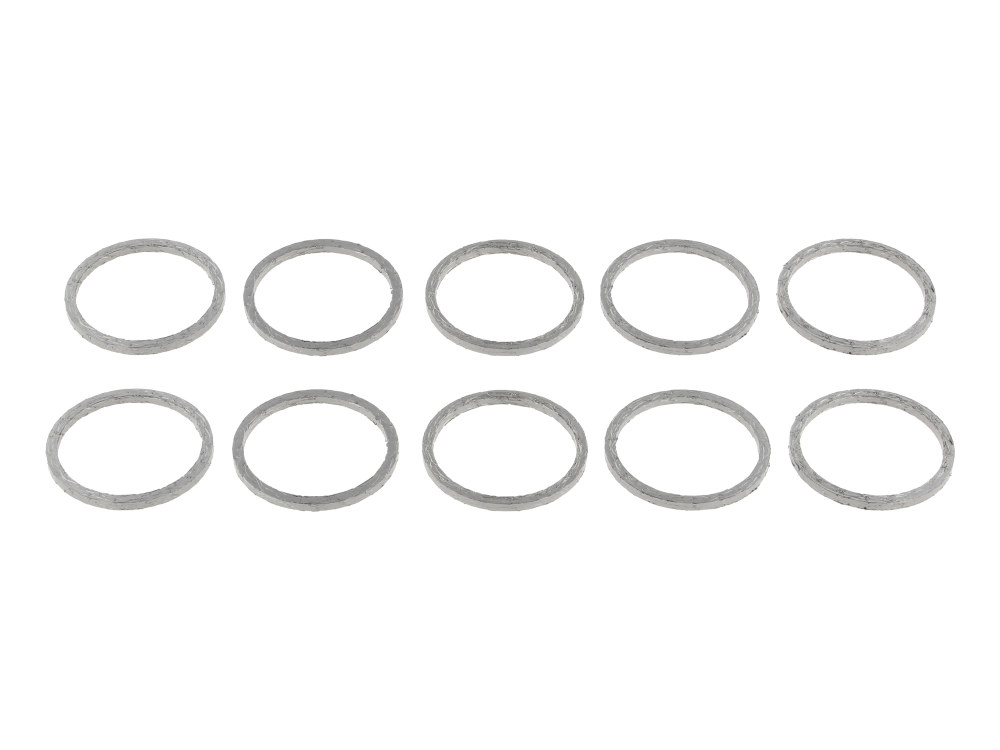 Race/Screamin Eagle Style Exhaust Gaskets – Pack of 10. Fits Big Twin 1984up & Sportster 1986-2021.